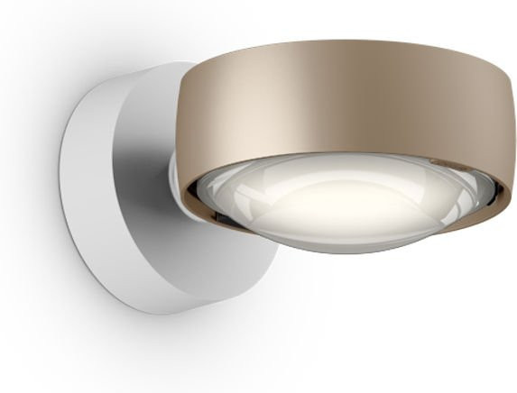 Occhio Sento E Verticale Up/Down LED-Wandleuchte in Gold Matt und Weiß Matt mit Occhio Air Modul, 26 W, Warmweiß 2700K - Bild 1