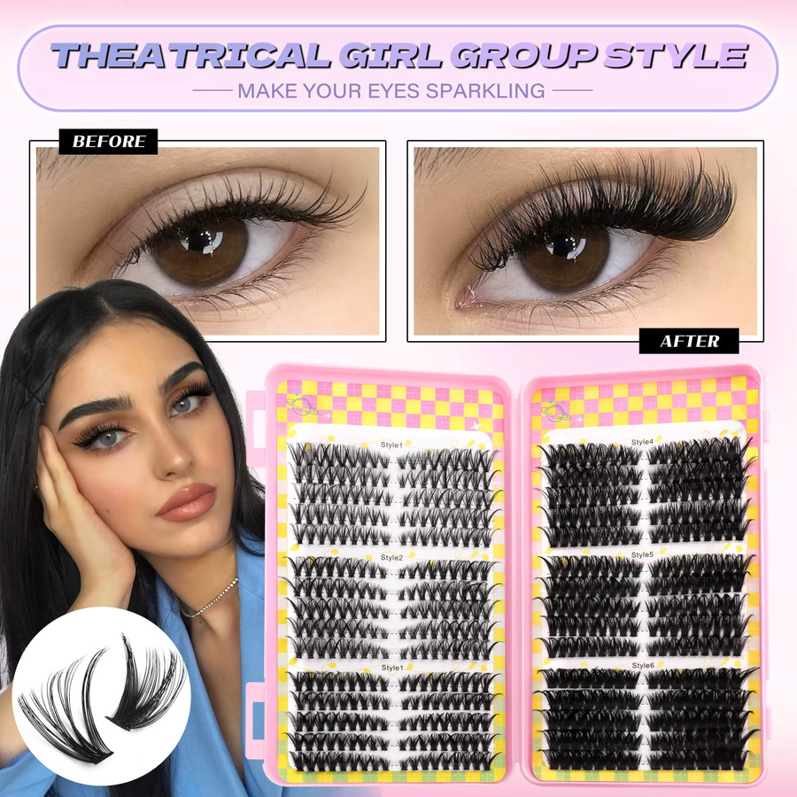Lasvirey Wimpern-Set, Black, Unisex, 8–16 mm - Bild 5