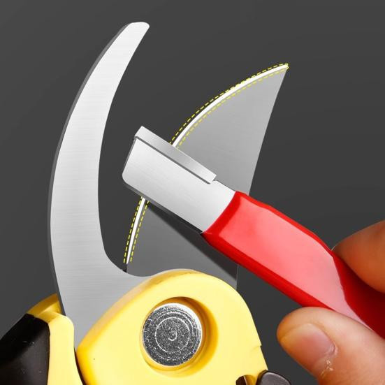 Daydreamer Doppelzweck-Wetzstein Messerschärfstein Set für Outdoor-Werkzeug, Astscheren und Angelhaken, Rot, 3 Stück - Bild 1