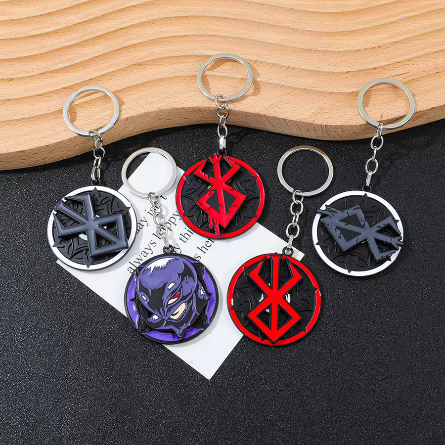 Bandai Schlüsselanhänger Metall, Berserk Guts Schwert, Emaille, Unisex - Bild 3
