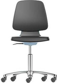 Arbeitsdrehstuhl Labsit von Bimos mit Integralschaum in Blau, B/T/H: 45 x 42 x 45-65 cm - Bild 1