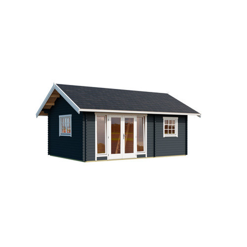 Lasita Gartenhaus Caroline Maja in Carbongrau mit Satteldach B/H/T: 675 x 330,6 x 489,9 cm - Bild 3