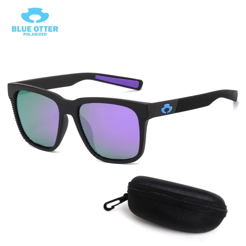 Karos Sonnenbrille, Unisex, Vollrand, Kunststoff, Schwarz, polarisiert - Bild 1