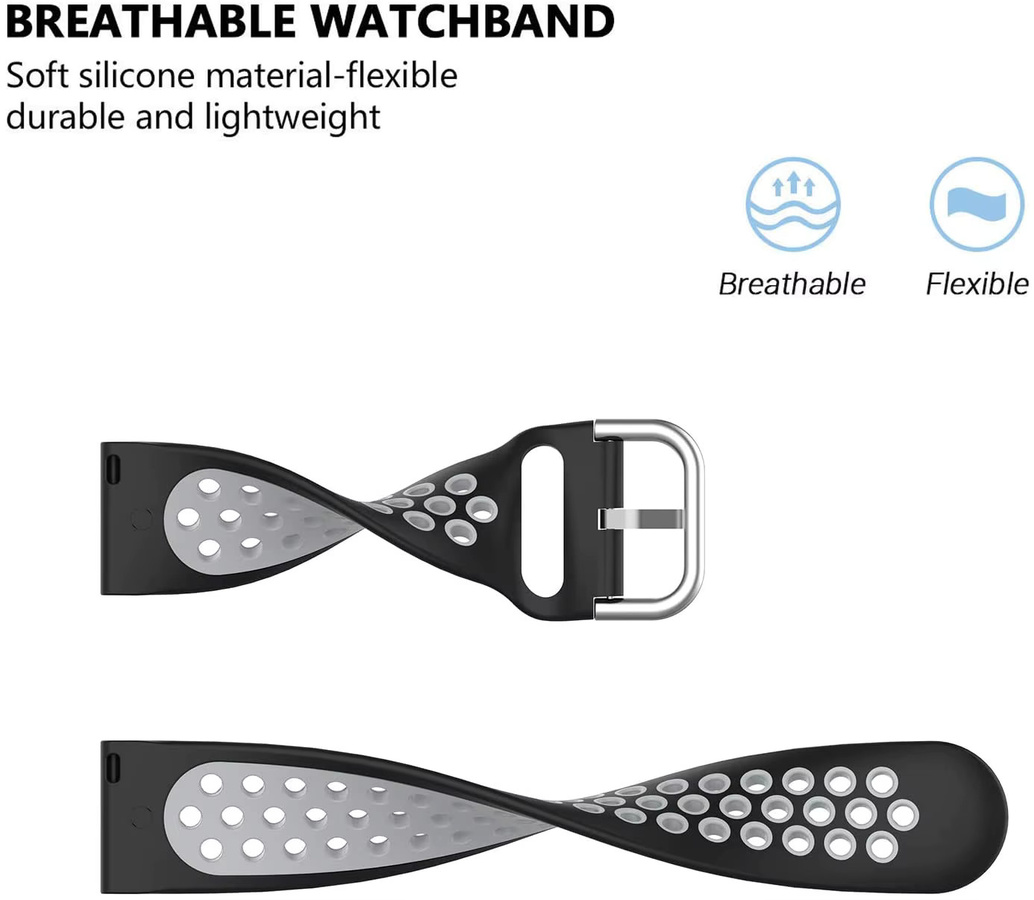KOSPET Uhrenarmband Silikon, 22 mm, bunt, Smartwatch - Bild 4