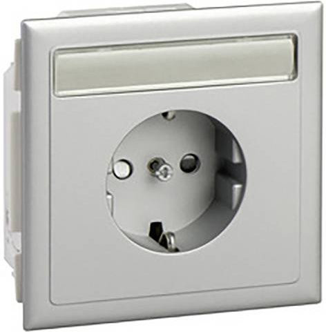 Schneider Electric Einbaudose 1-fach Steckdose in Silber - Bild 1