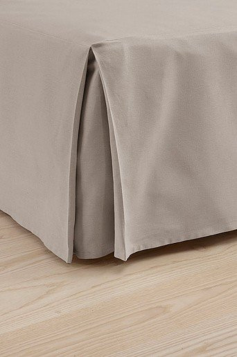 Jotex COLOUR Betthusse aus Bio-Baumwolle in Grau und Beige, 45 cm - Bild 1