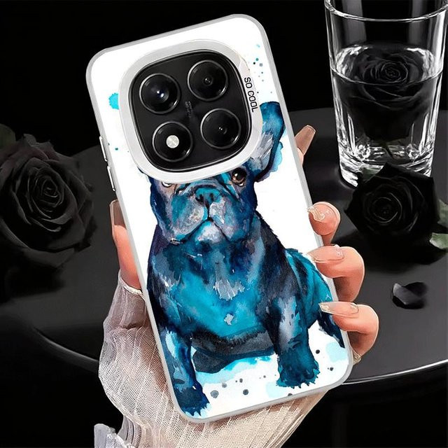 Stoßfeste Handyhülle mit Französische Bulldogge und Mops Design für Xiaomi Redmi Note 15 14 13 12 Pro Plus 11 11S 11T 5G in Multicolor - Bild 1