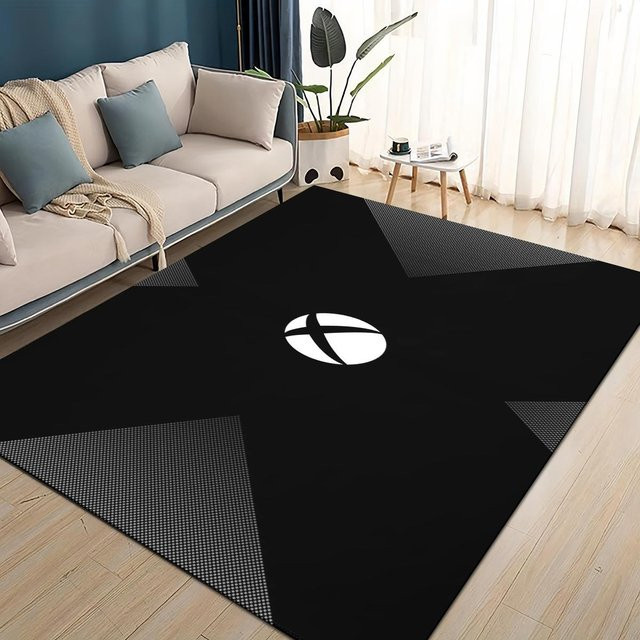 Karpetti Gaming Teppich mit Xbox Logo, Schwarz, B/B: 100 x 120 cm - Bild 1