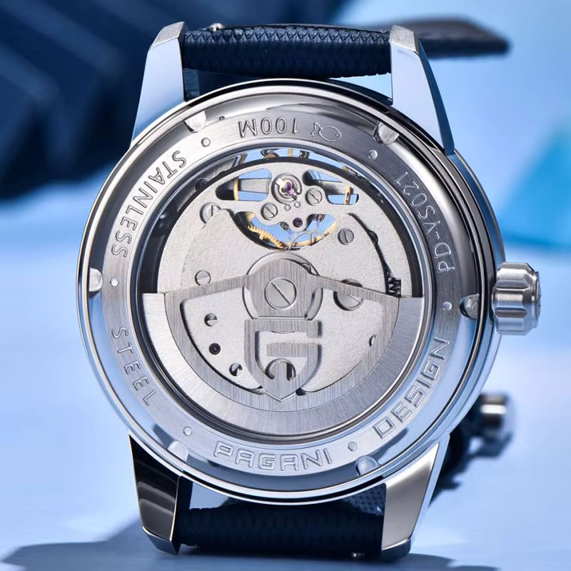 PAGANI DESIGN Armbanduhr Tourbillon, Edelstahl, Schwarz, 41 mm, Herren - Bild 6