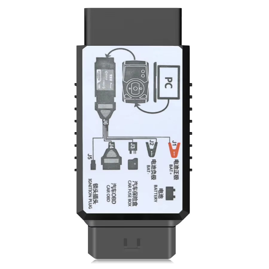 Xhorse VVDI Toyota 8A Control Box Kabel für Nicht-Smart Schlüssel Adapter, Schwarz, USB-C - Bild 4