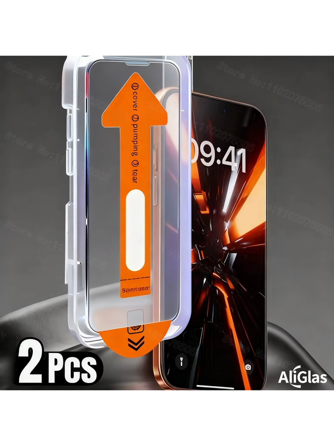 Vieruodis 8K Super Clear Displayschutzfolie aus gehärtetem Glas für iPhone 17, 17 Pro, 17 Pro Max, 17 Air, 16, 16 Pro, 16 Plus, 16 Pro Max, transparent - Bild 7