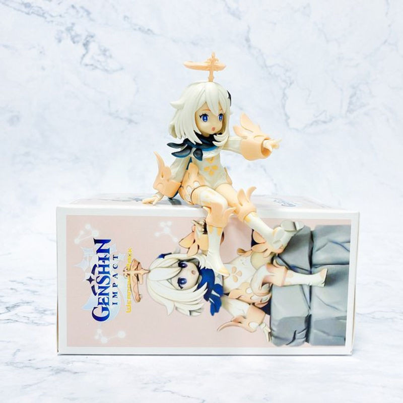 Genshin Impact Anime Actionfigur Paimon in Weiß, Höhe: 12 cm - Bild 1