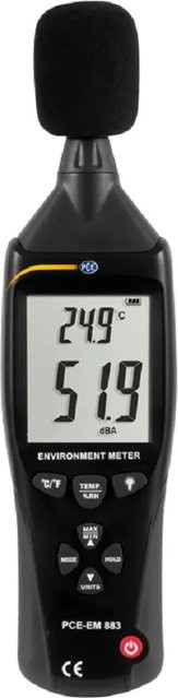 PCE Instruments Umweltmessgerät PCE-EM 883 in Schwarz, B/T/H: 42,0 x 38,5 x 14,5 cm - Bild 2