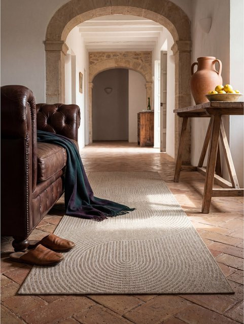 Pflegeleichter Läufer Kadima Design in Beige B: 80 cm, L: 200 cm - Bild 1