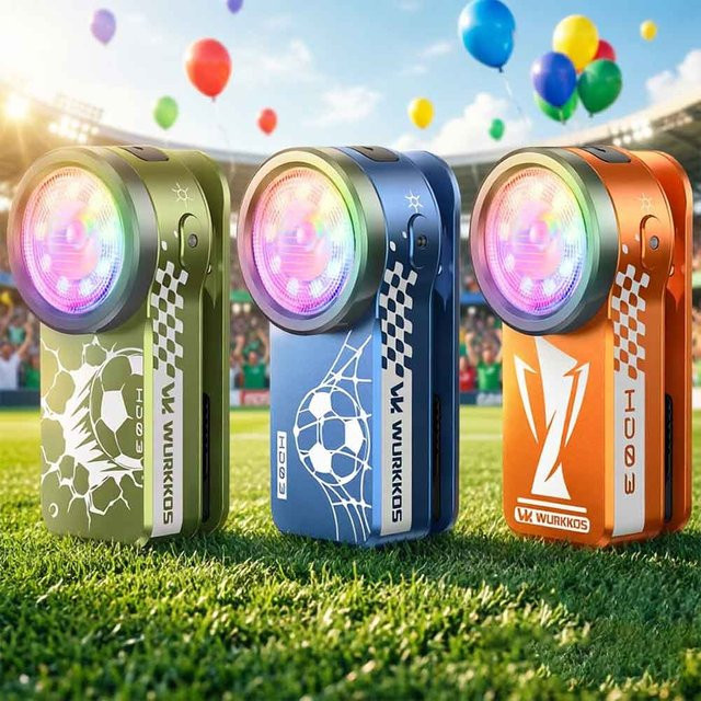 Wurkkos HD03 Mini-Magnetclip-Leuchte in Blau mit 680 Lumen, wiederaufladbare RGB LED Taschenlampe mit USB-Anschluss - Bild 1