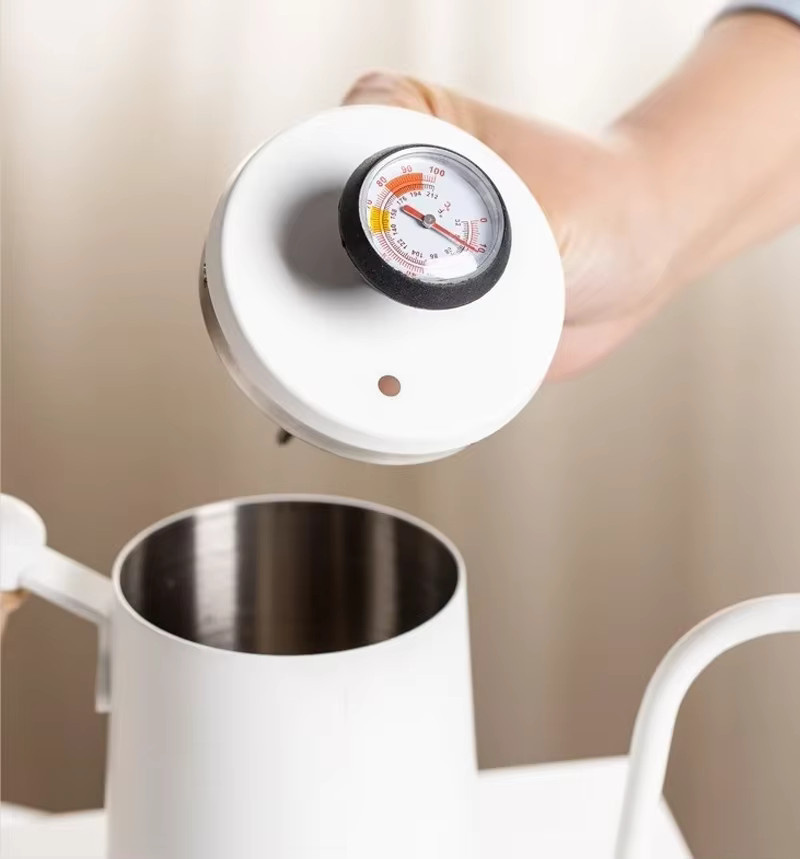YRP Milchkännchen-Thermometer aus Edelstahl in Silber für Kaffee und Milch - Bild 3