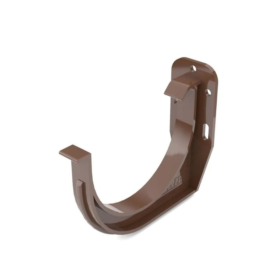 Bryza Rinnenhalter System 75 halbrund in Braun aus PVC - Bild 2