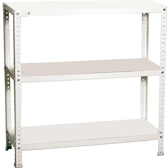 PROREGAL Schraubregal Panda Mini in Weiß, H x B x T: 90 x 80 x 30 cm - Bild 1