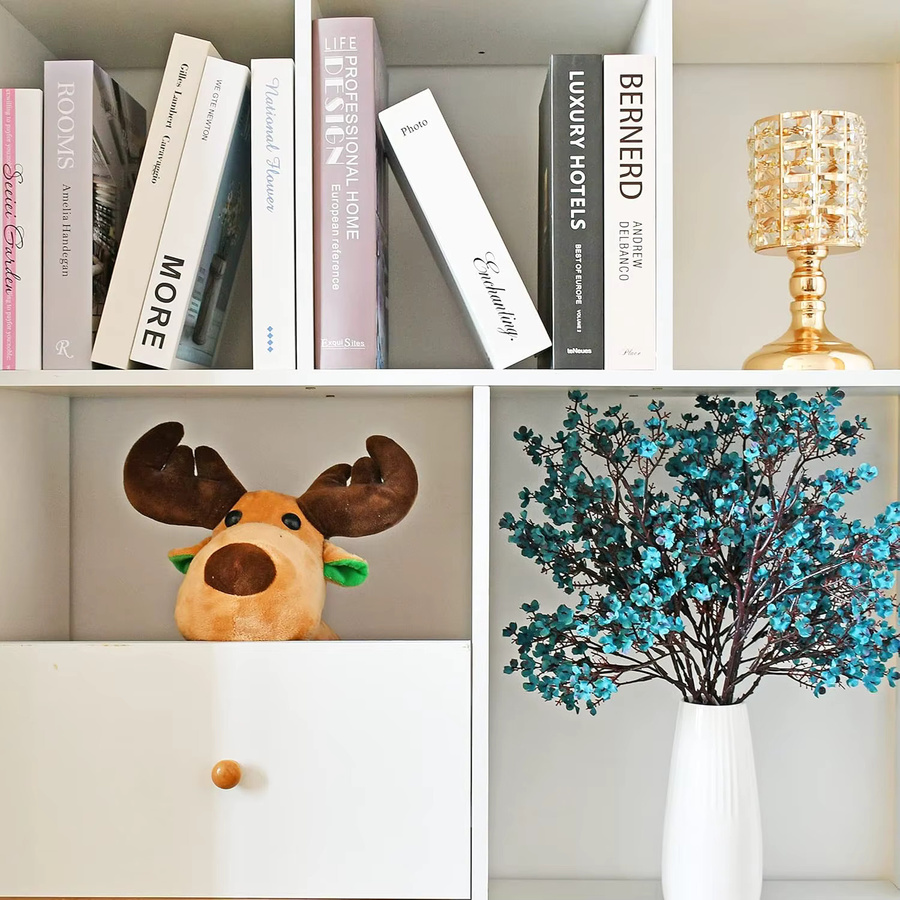 3er Set künstliche Kirschblüten und Gypsophila Zweige von smr in Weiß für deine Dekoration und Hochzeitsbouquets - Bild 1