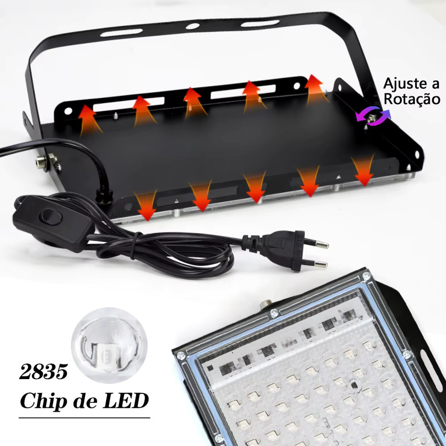 PARKSON LED-UV-Flutlicht Schwarzlicht für Party und Bühne, wasserdicht, 24 W - Bild 3