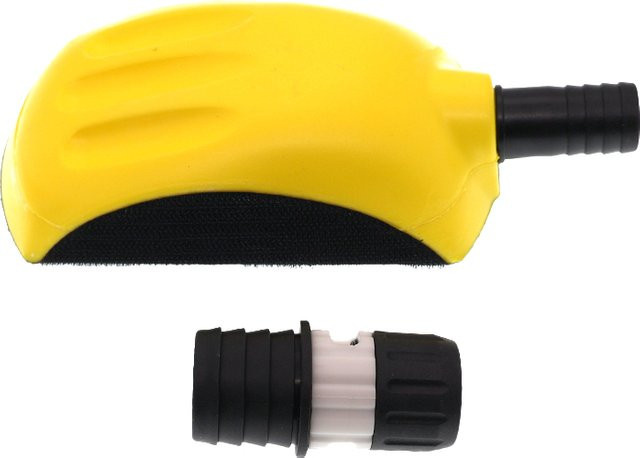 Vibratite Vakuum-Handschleifblock 6 Zoll mit Klett-Schleifhalter in Gelb für Karosserie, Lackierung und Holzbearbeitung - Bild 1