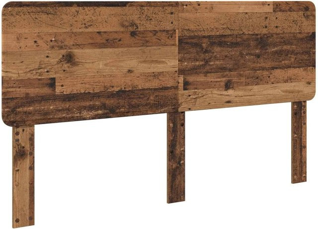 vidaXL Kopfteil aus Holzwerkstoff in Altholz-Optik, braun, 200 cm - Bild 1