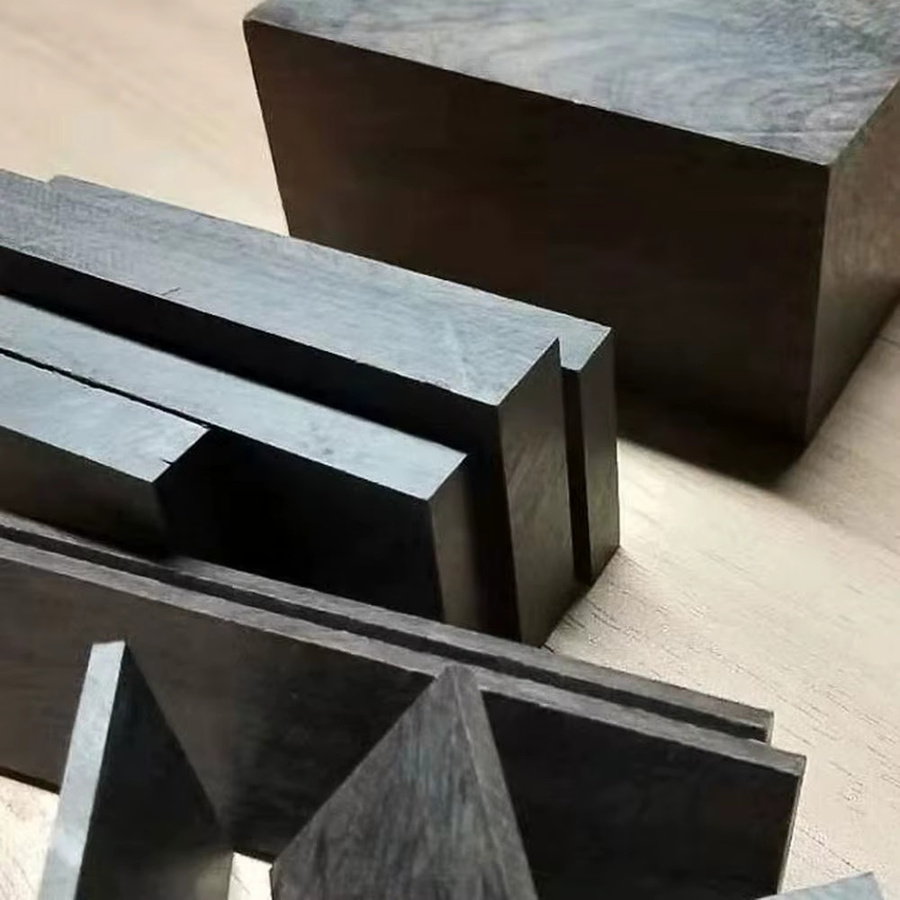 Massives afrikanisches schwarzes Ebenholz als rohes Holzmaterial für deine DIY-Gravur und dekorative Lesezeichen in Schwarz - Bild 3