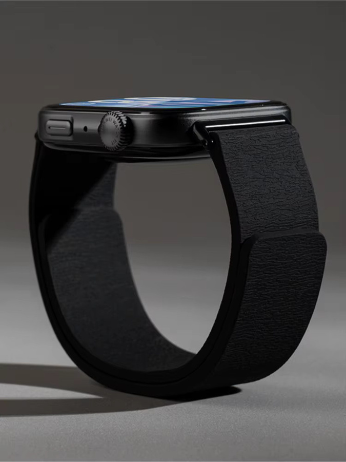 Uhrenarmband Silikon, Magnetband, Schwarz, Huawei Watch Fit 4/3 - Bild 3