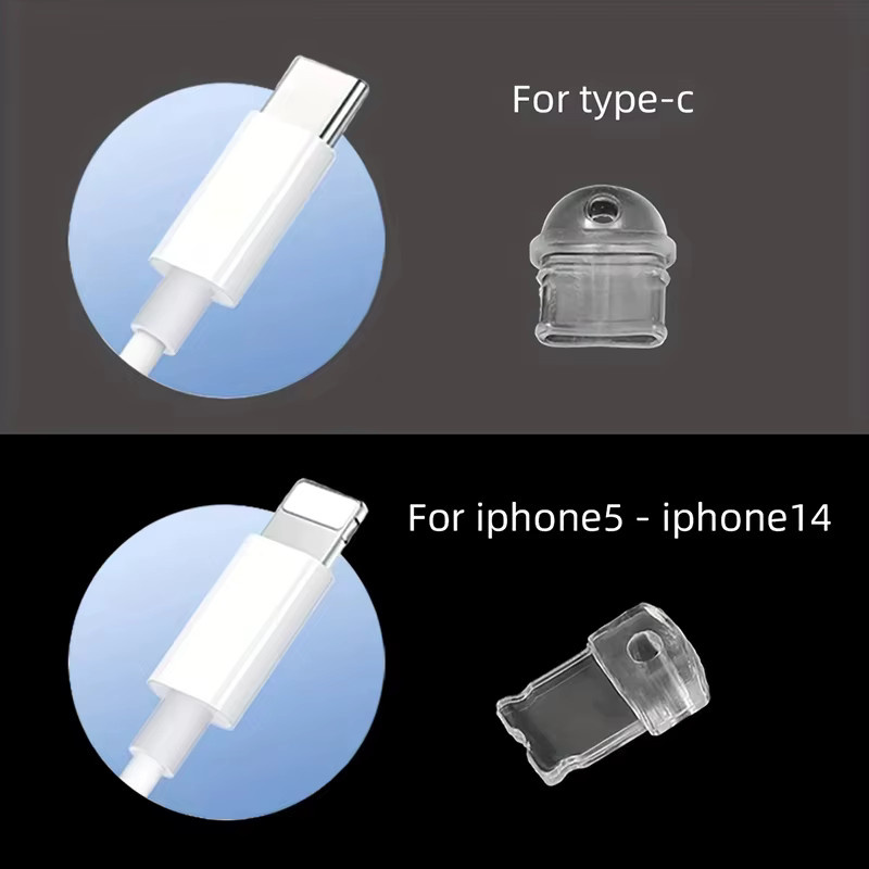 3D-Staubstecker-Anhänger Teufel-Charakter als Schutzhülle für iPhone und USB-C in Schwarz - Bild 4