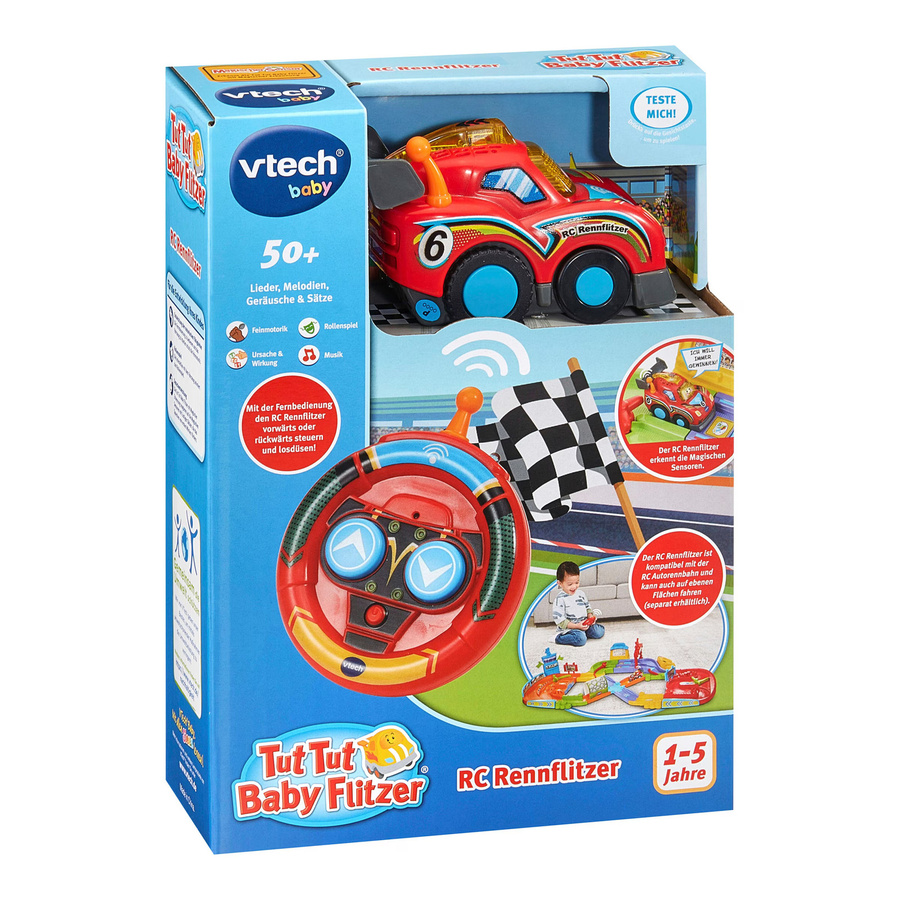 Vtech Tut Tut Baby Flitzer RC Rennflitzer Sportwagen rot - Bild 3