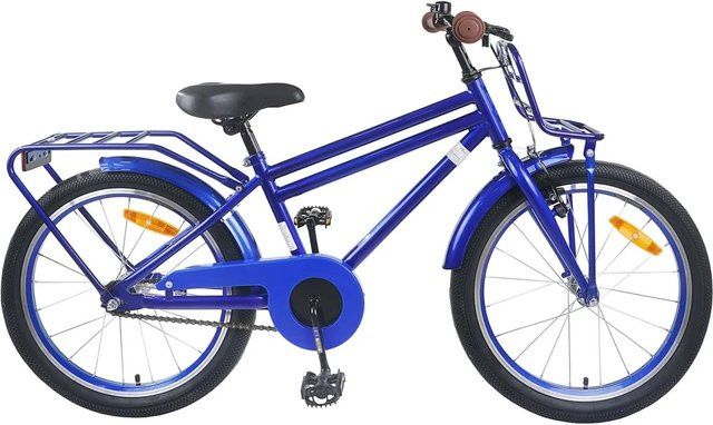 vidaXL Kinderfahrrad 18 Zoll Dunkelblau für 5-7 Jahre Alt - Bild 1