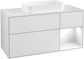 V&B Waschtischunterschrank Finion in Weiß lackiert, B/T: 120 x 60 cm - Bild 1
