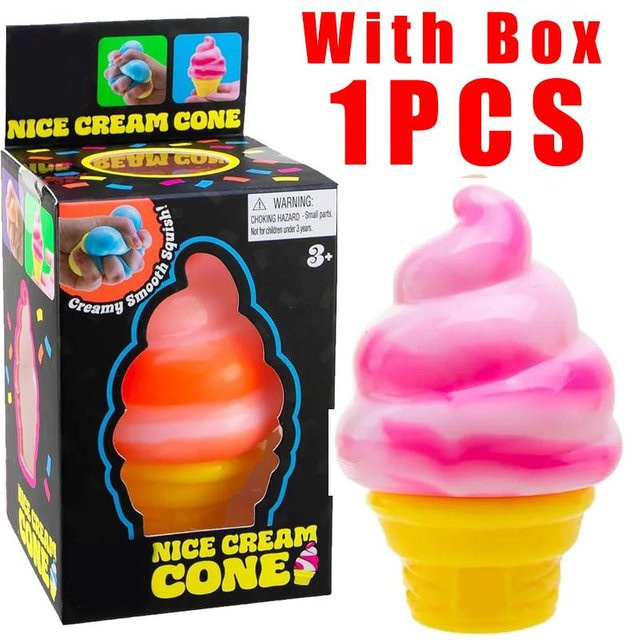 Discover Intime Nice Cream Waffel, Sensorischer Stressabbauer, Fidget Spielzeug - Bild 1