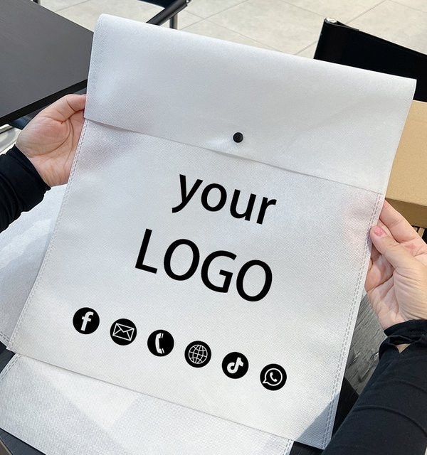YISU Vliesstoff-Tasche für Hemden und Kleidung in Schwarz, bedruckbarer Verpackungsbeutel für Bekleidungsprodukte - Bild 1