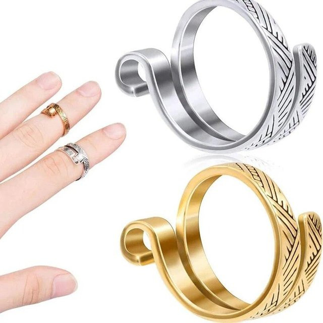 NATAWA Ring, Stricken Schleife, Gold - Bild 1