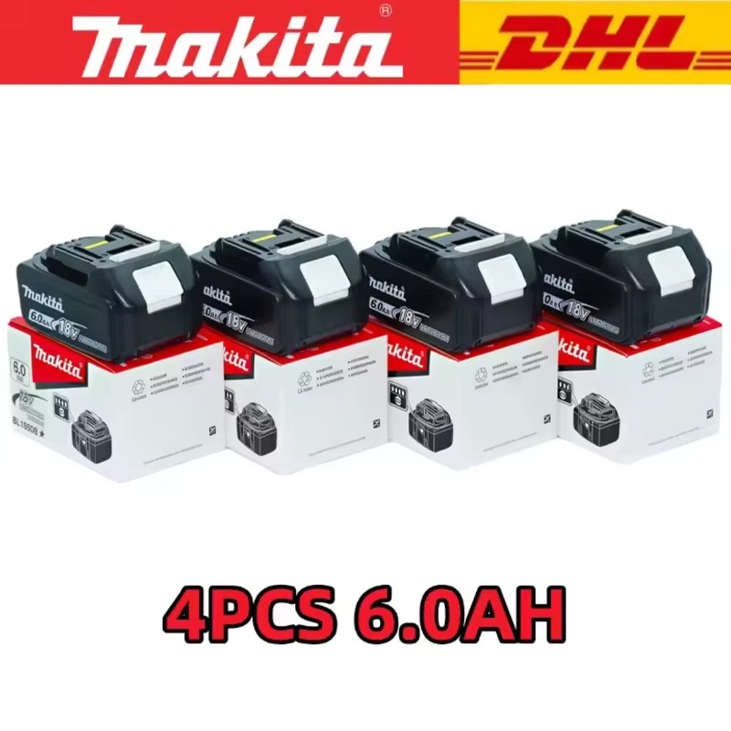 Makita 18V Akku mit LED-Display für LXT Serie Elektrowerkzeuge inklusive Ladegerät, Schwarz, 6000 mAh - Bild 6