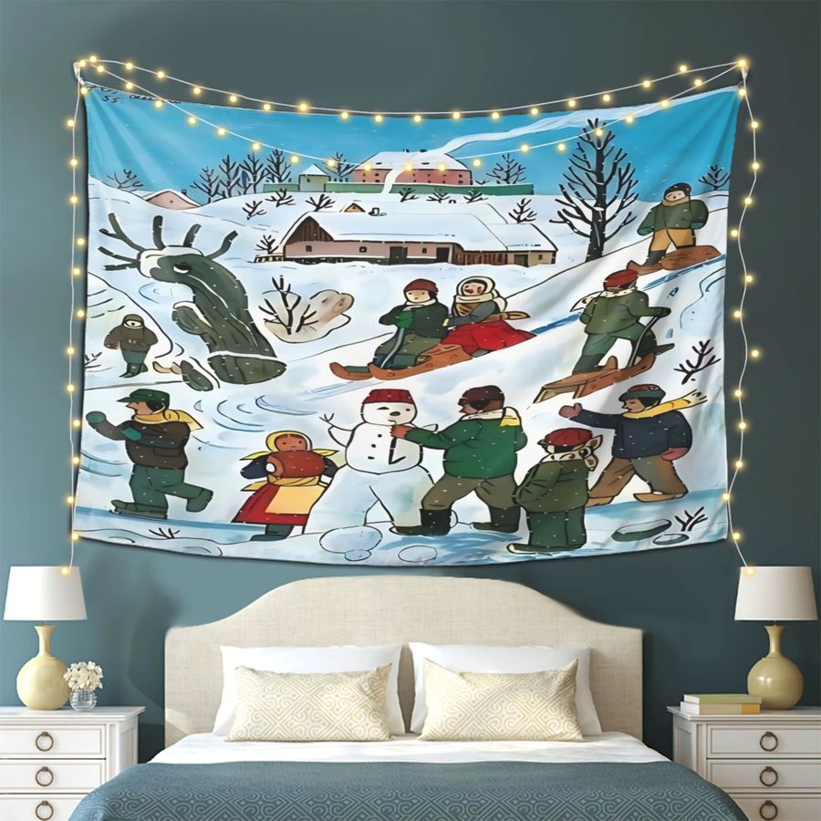 VIKAMA Wandteppich Josef Lada Design zur Dekoration für Schlafzimmer, Wohnzimmer oder Büro - Bild 3
