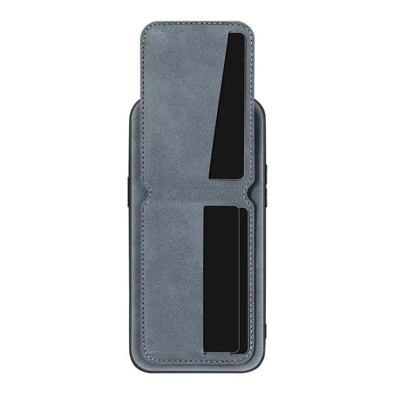 Leder-Handyhülle mit Kartenhalter und Brieftaschenfunktion für Samsung Galaxy A05 A06 A07 A13 A14 A15 A16 in Grau - Bild 4
