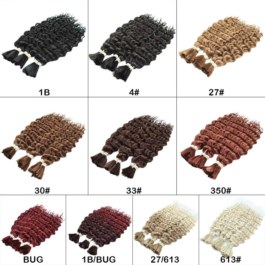 Blonde Boho Zöpfe Synthetische Tiefe Welle Haarverlängerung, Damen - Bild 2