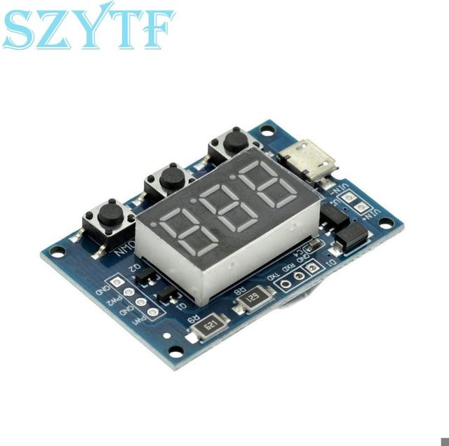 SZYTF 2-Kanal PWM-Generator Modul mit Micro USB und LED-Anzeige, DC 5–30 V, Blau - Bild 1