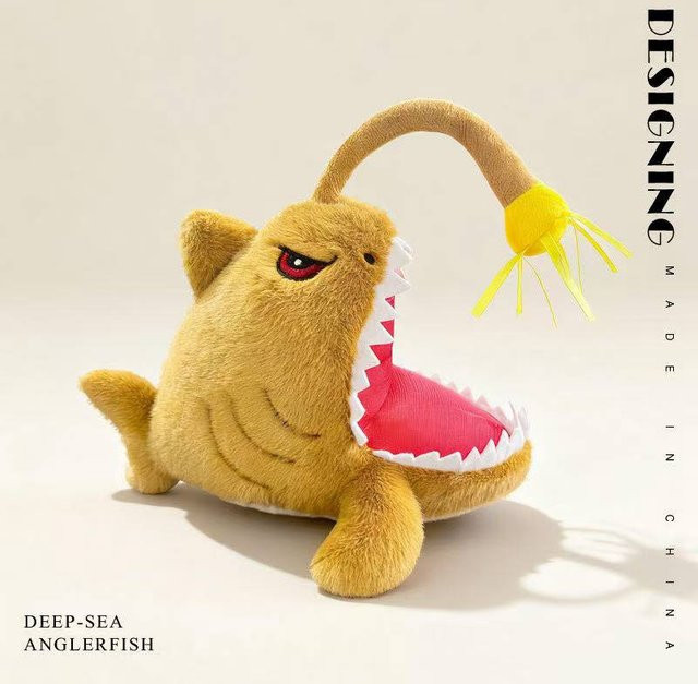 benchuang toy Ozean Laternenfisch Puppe, Plüschtier, 23cm, ab 14 Jahre - Bild 1