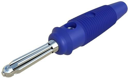 Hirschmann Test & Measurement BUELA 20 K Büschelstecker, gerade, Stift-Ø: 4mm, Blau - Bild 1