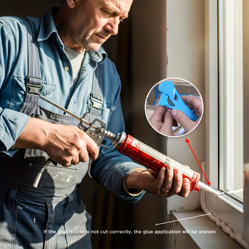 Manueller Klebedüsen-Trimmer und All-in-One-Schneider mit verstellbarer Klebespitze und Klinge in Blau aus Kunststoff - Bild 2