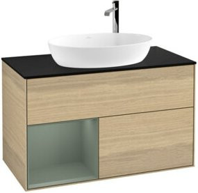 V&B Waschtischunterschrank Finion 100 Wandbeleuchtung in lackierter Ausführung B/T/H: 100 x 50,1 x 50,1 cm - Bild 1