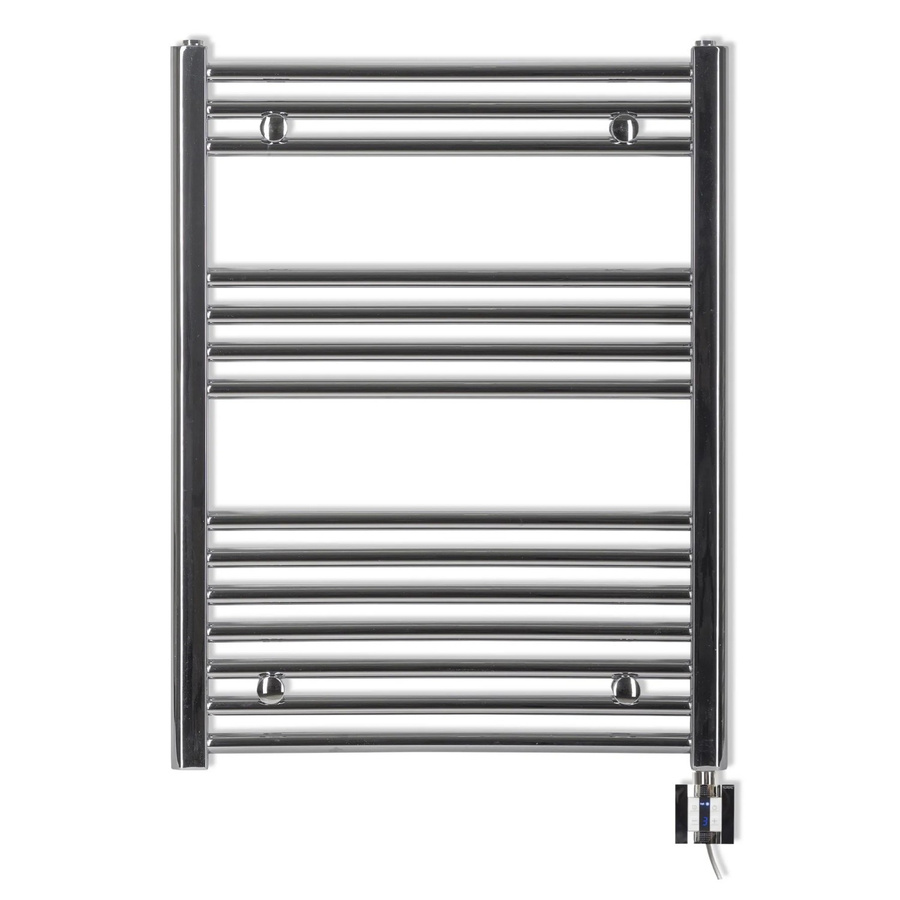 anapont Elektrischer Handtuchheizkörper in Chrom mit Timer und Thermostat, H x B: 77,5 x 60 cm - Bild 2