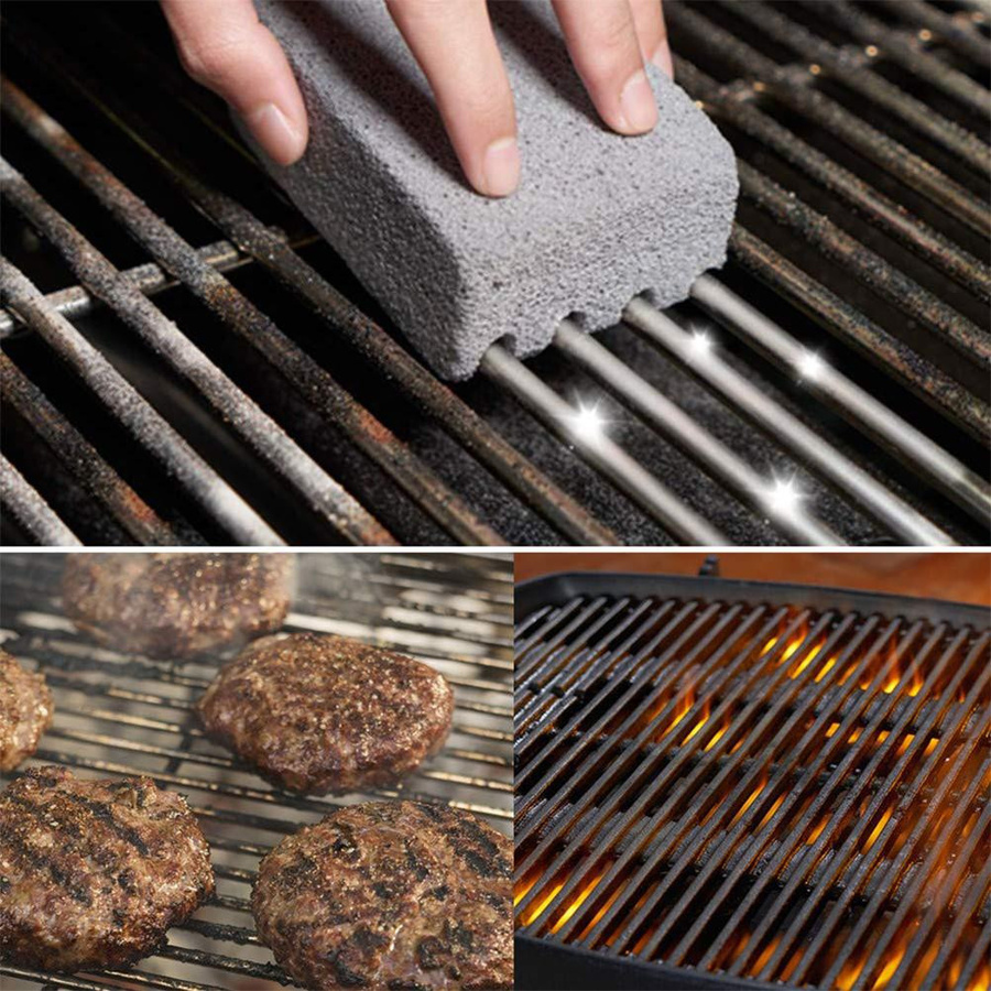 CosyHome Grillplatten Reinigungssteine aus Schaumglas in Schwarz - Bild 2