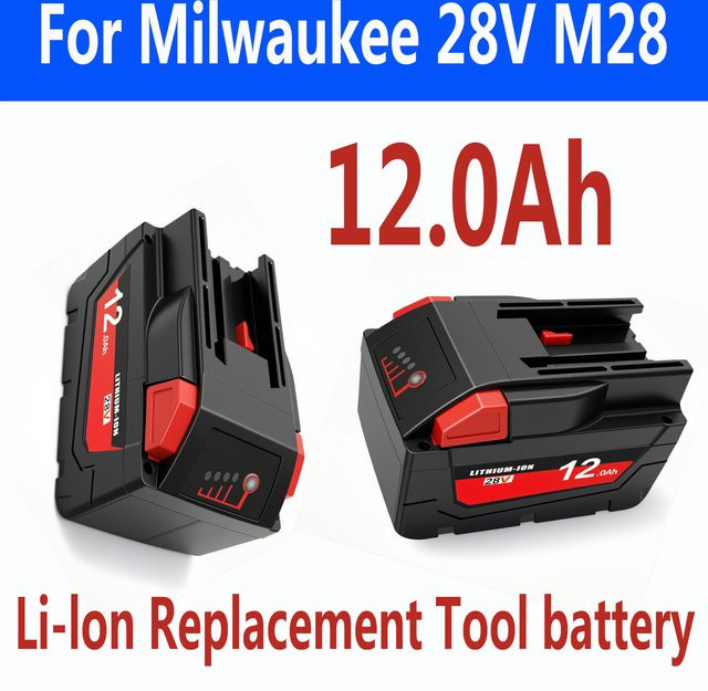 Milwaukee M28 Ersatzakku für Elektrowerkzeuge kompatibel mit HD28PD, HD28MS-0, HD28MS und HD28JSB-0 - Bild 1