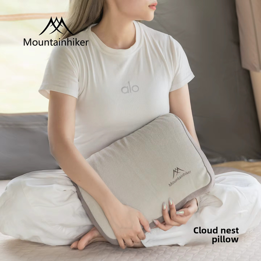 Mountainhiker Camping Memory Foam Cloud Nest Kissen aus Baumwolle für Outdoor und Mittagspausen, Höhe: 10 cm - Bild 2
