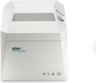 Star TSP100IV Thermodirekt-Bondrucker mit Cutter, USB und Ethernet in Weiß - Bild 1