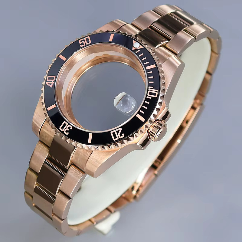 miaozhunke Uhrengehäuse Edelstahl, Roségold, 40 mm - Bild 1
